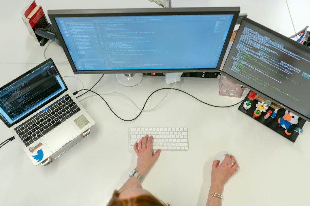 person learning programming online